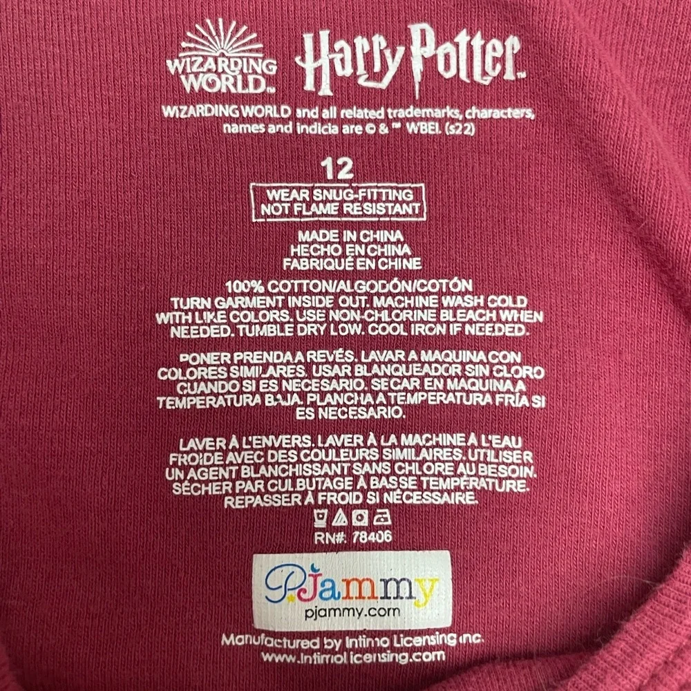 Harry Potter Gryffindor Crest Tank Top - Burgundy | 100% Cotton | Youth Size: 12 - Picture 2 of 6